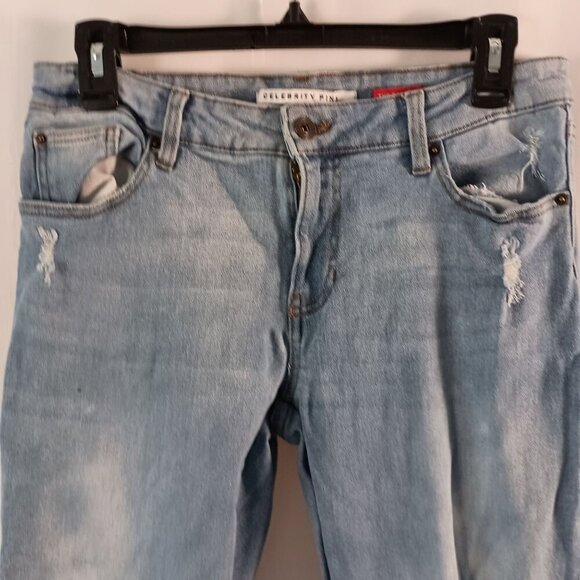 Celebrity Pink The Bestie Distressed Jeans Size 7/28 Women’s Stretch Denim - Picture 8 of 8